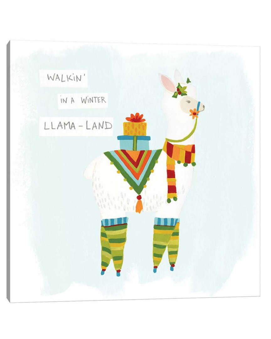 Icanvas Fa-la-la-la Llama Ii Wall Art