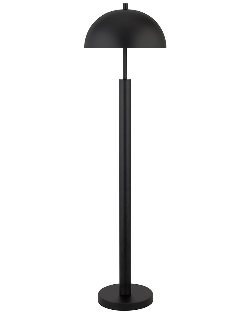 Abraham + Ivy York 58 Tall Floor Lamp With Metal Shade In Black