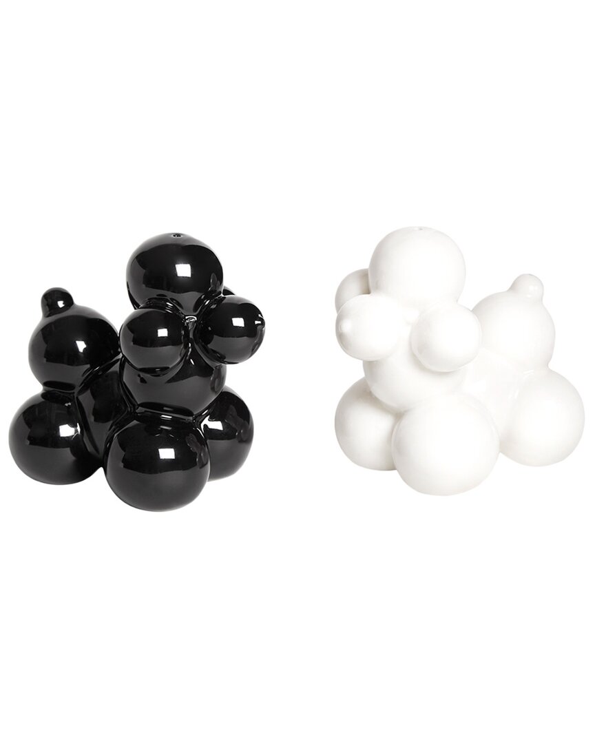 Jonathan Adler Poodle Salt & Pepper Shakers In Black