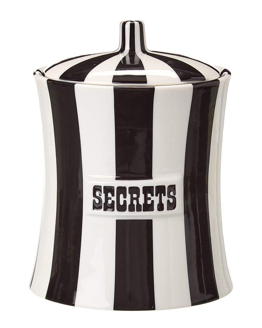 Jonathan Adler Secrets Canister In Black