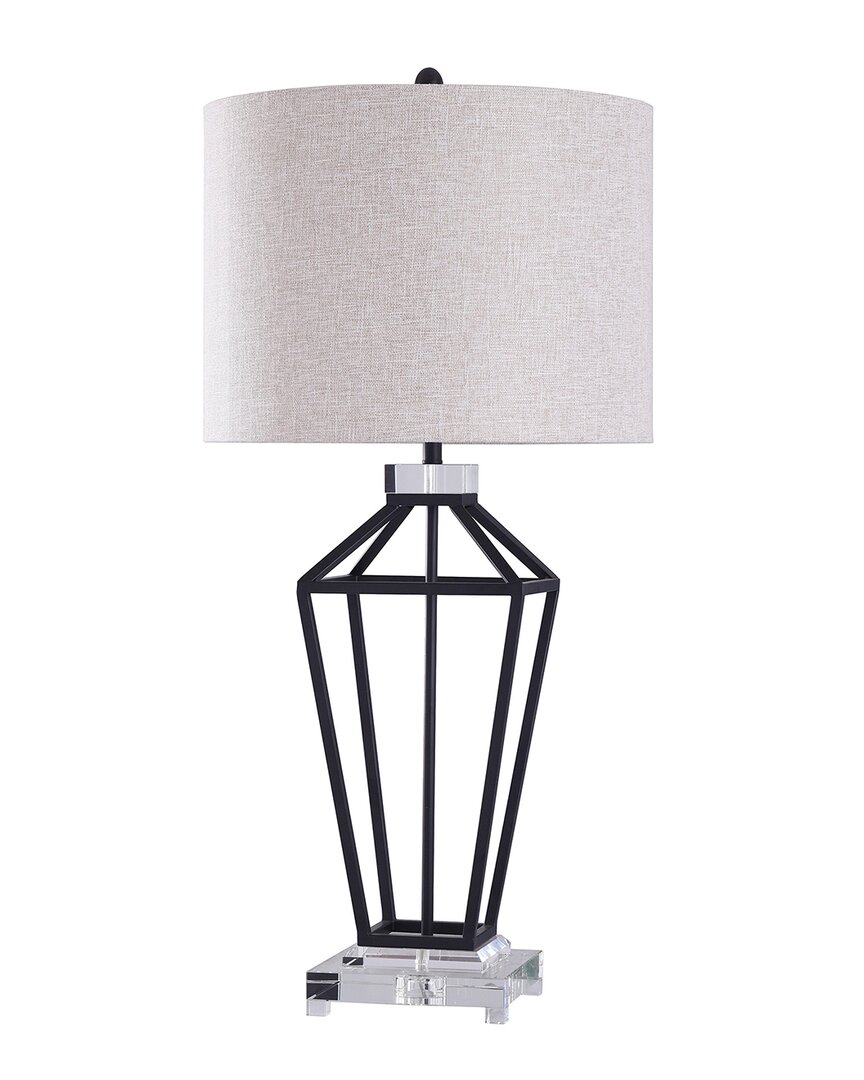 Harp & Finial Lighting Windsor Table Lamp In Black