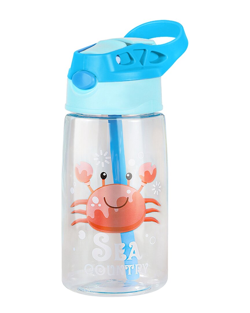 Fresh Fab Finds 16.2oz Crab Kids Water Bottle In Blue