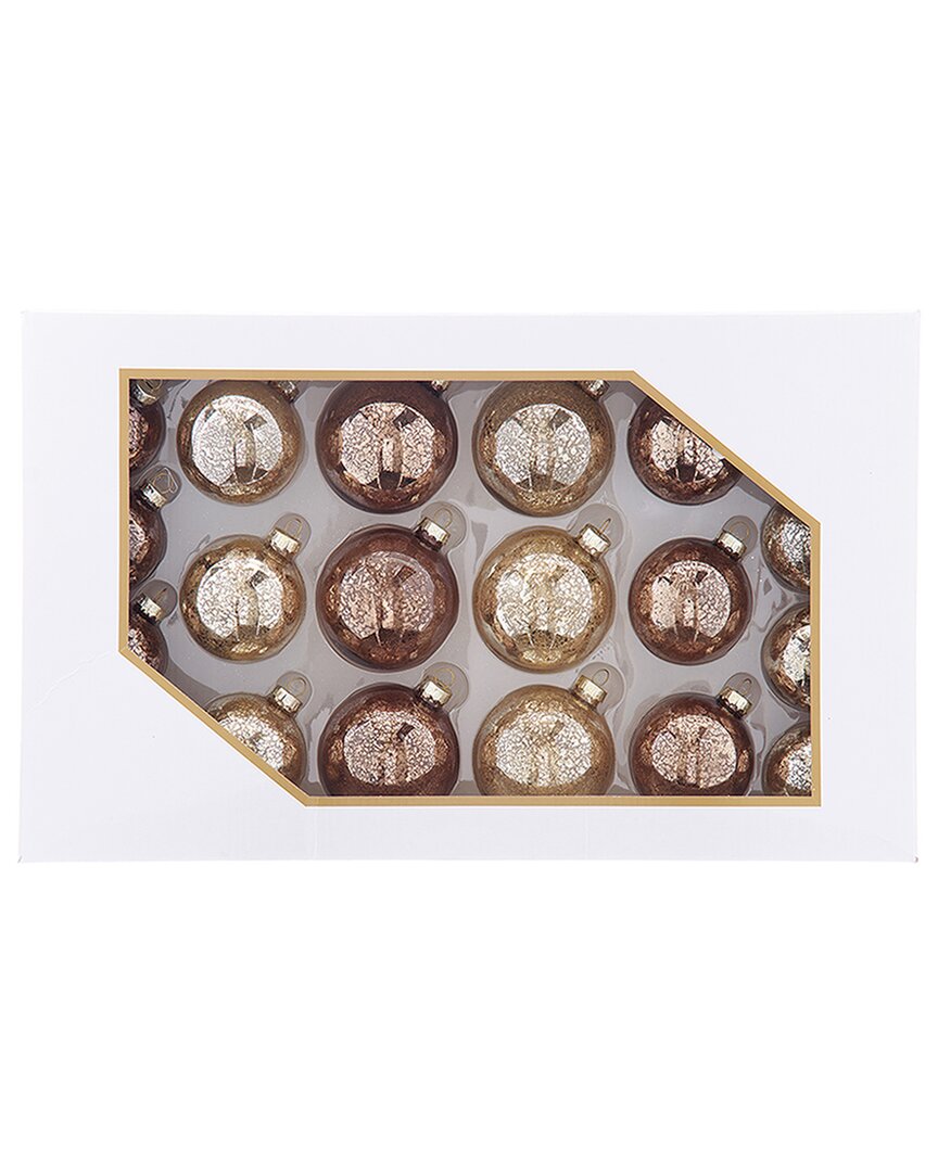 Kurt Adler 20pc 60-80mm Mercury Ball Christmas Ornaments