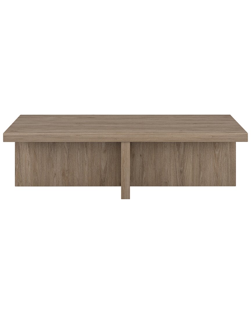 Abraham + Ivy Elna 54 Wide Rectangular Coffee Table In Antiqued