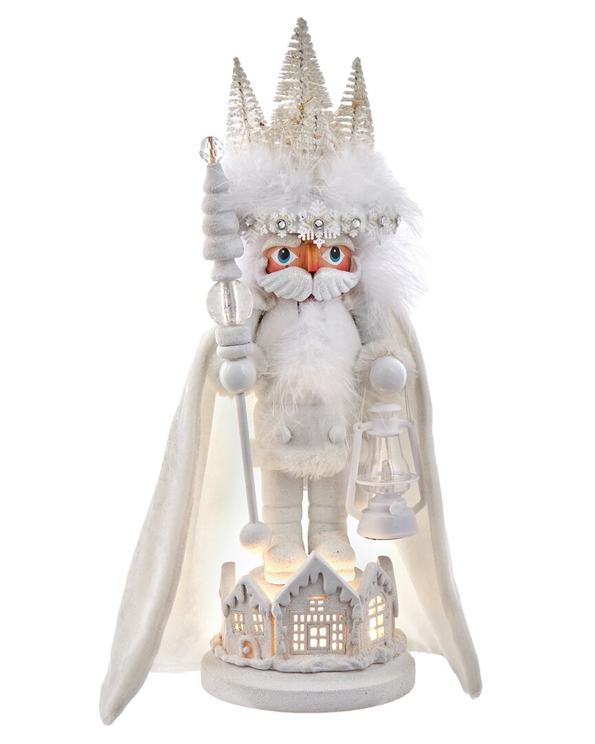 Kurt Adler 15in Led White King Hollywood Nutcracker