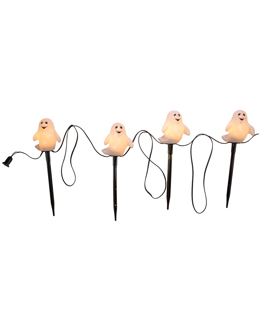 Kurt Adler 4pc Ghost Yard Stake Light Set