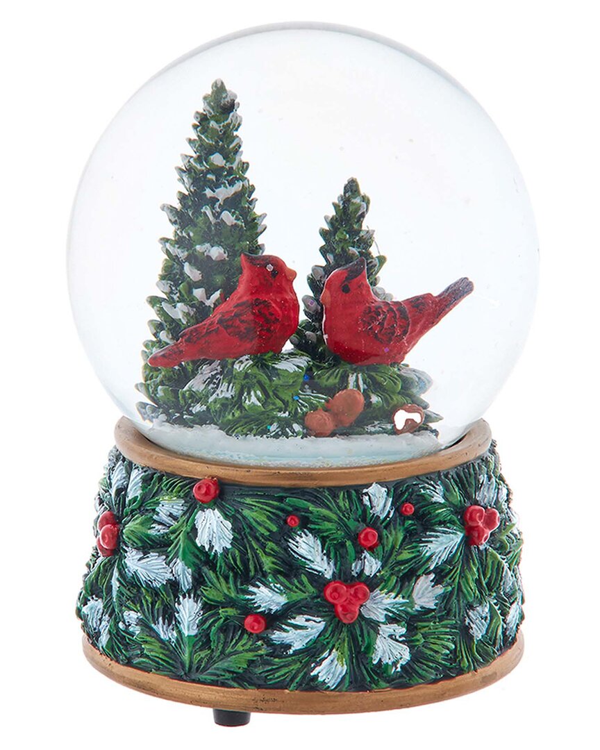Kurt Adler Water Globe In Green