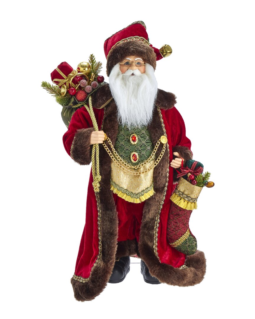 Kurt Adler 18in Kringle Klaus Elegant Santa Tablepiece