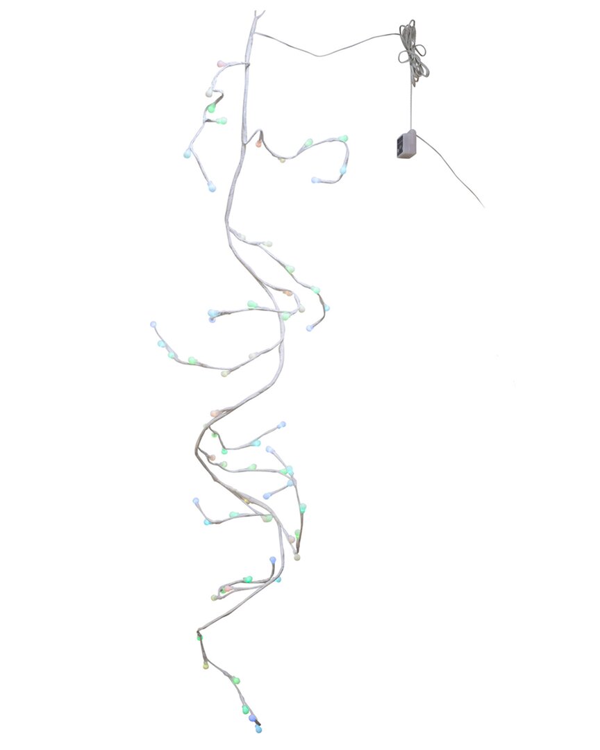 Kurt Adler 6ft 66-light Gumball Led White Garland