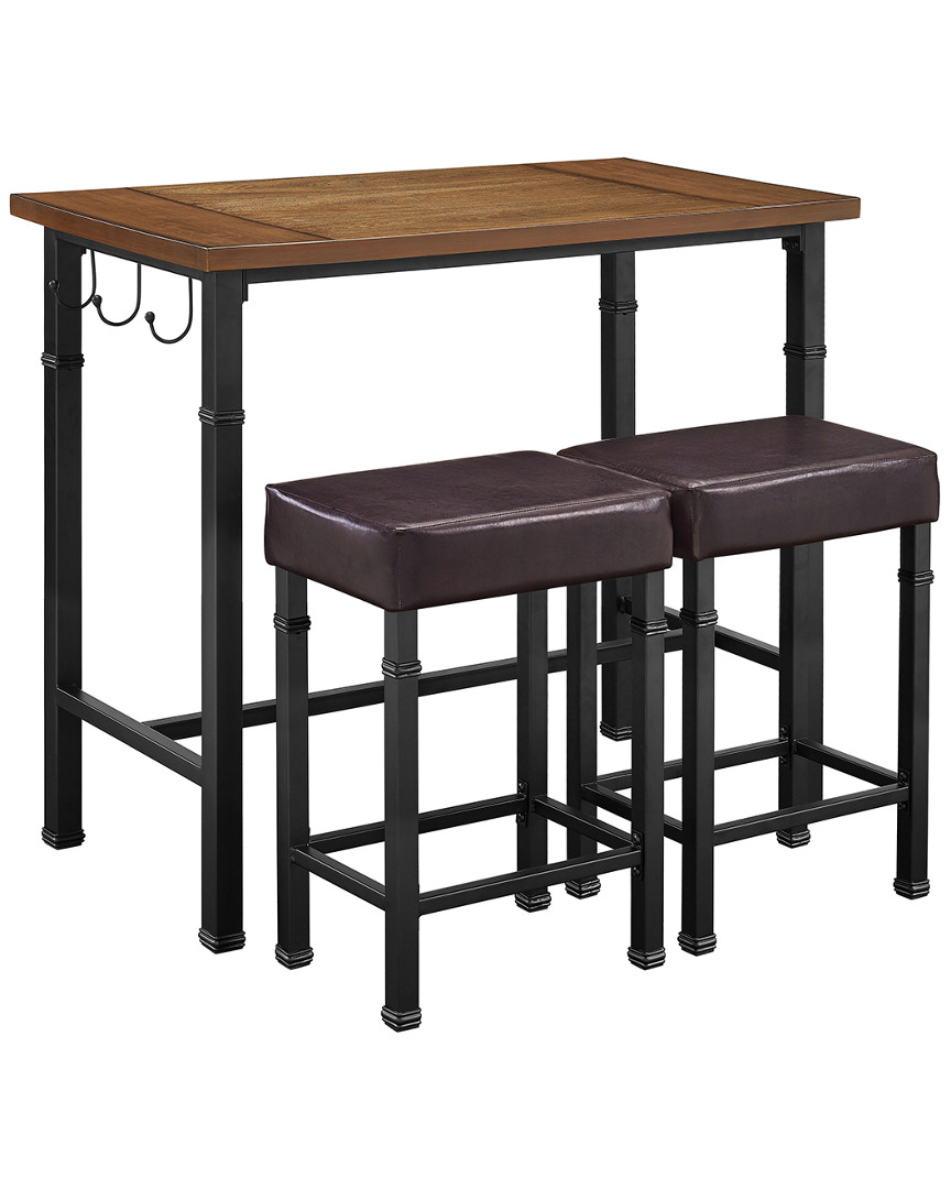 Linon Furniture Linon Bryant 3pc Pub Set