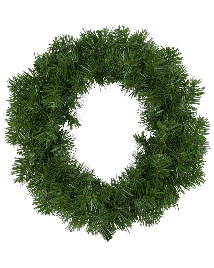 Northern Lights Northlight Deluxe Windsor Pine Artificial Christmas Wreath - 16-in Unlit In Green