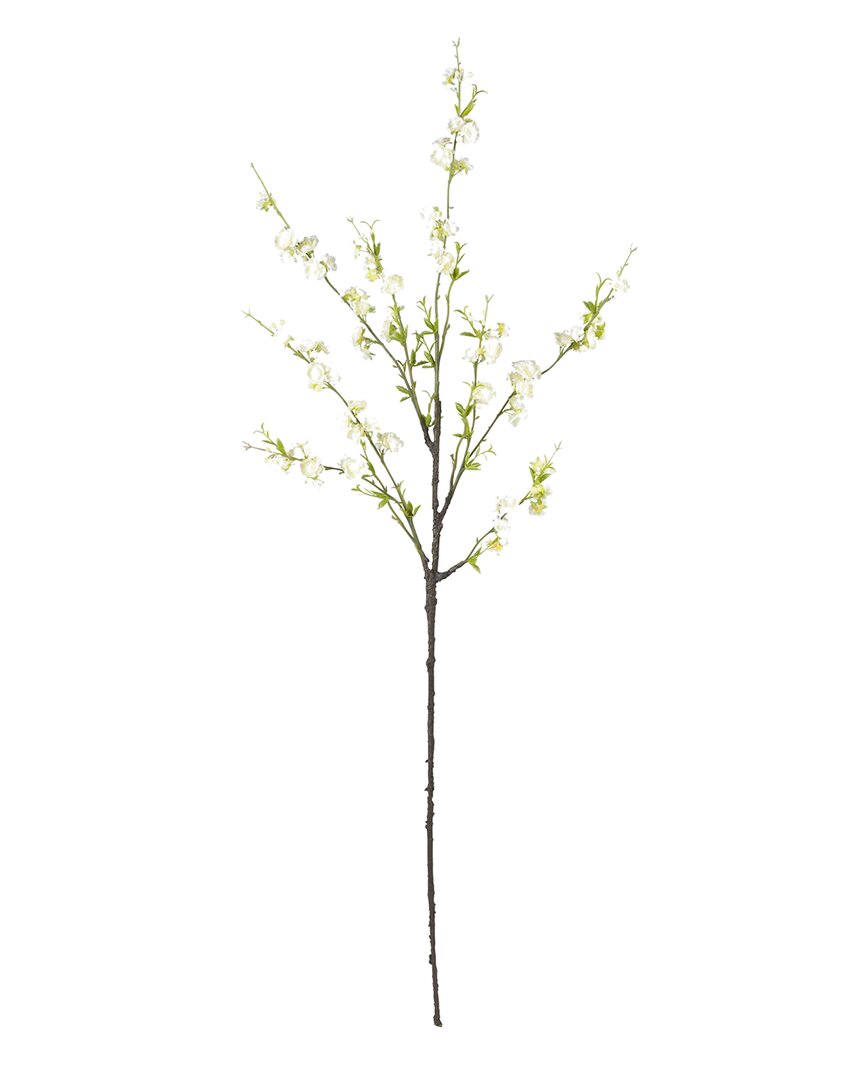 Nearly Natural 38" Cherry Blossom Artificial Flower, Set Of 6 In White