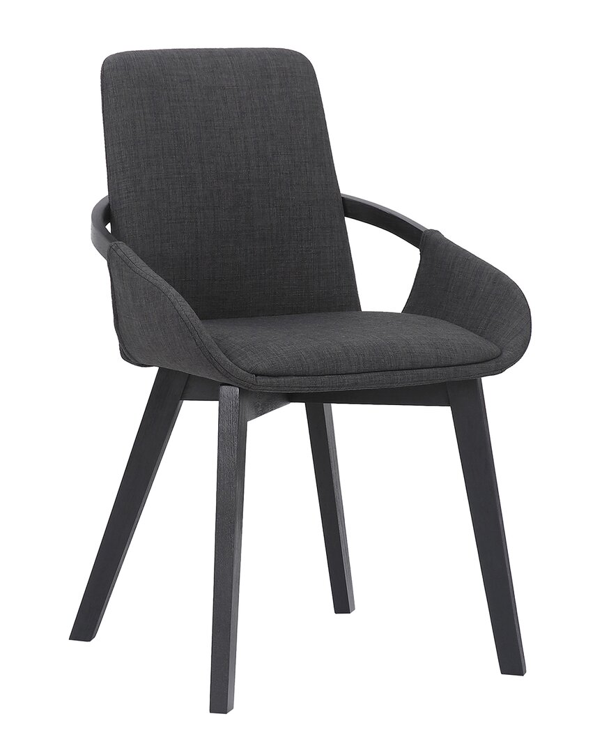 Armen Living Greisen Modern Wood Dining Chair In Black