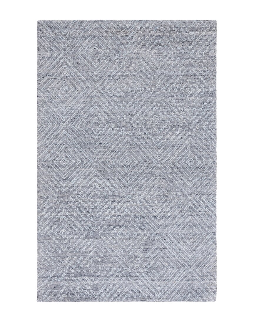 Shop Safavieh Abstract Wool Rug In Blue