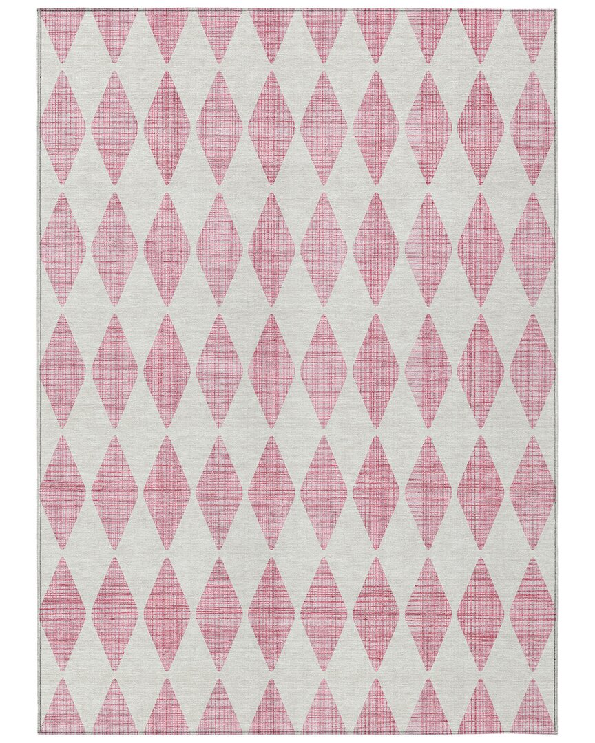 Addison Rugs Chantille Polyester Indoor/outdoor Washable Rug In Pink