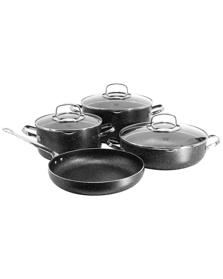 Korkmaz Galaksi 7pc Cookware Set In Black