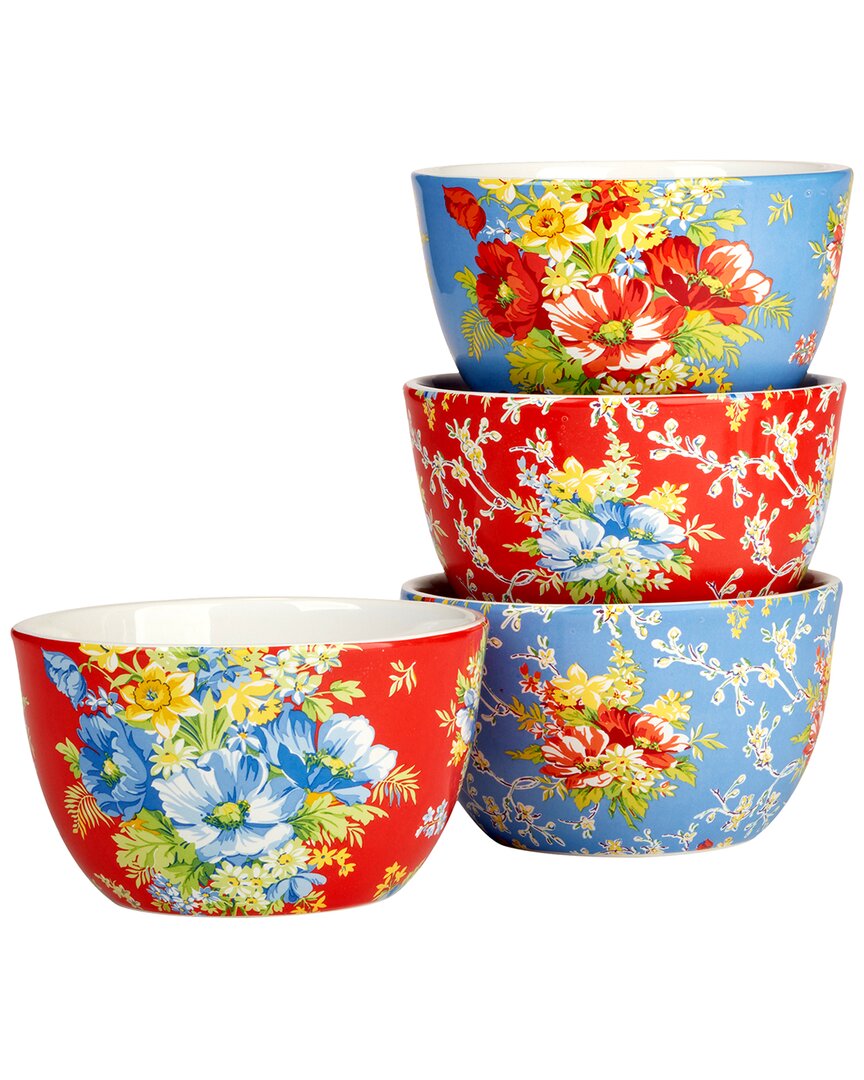 Shop Certified International Blossom Set Of 4 Ice Cream Bowls