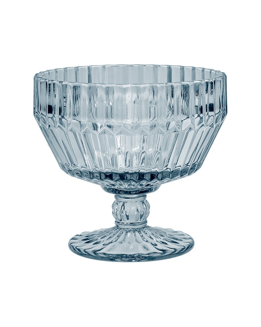 Fortessa Archie Dusk Footed Dessert Bowl, Set Of 6 In Blue