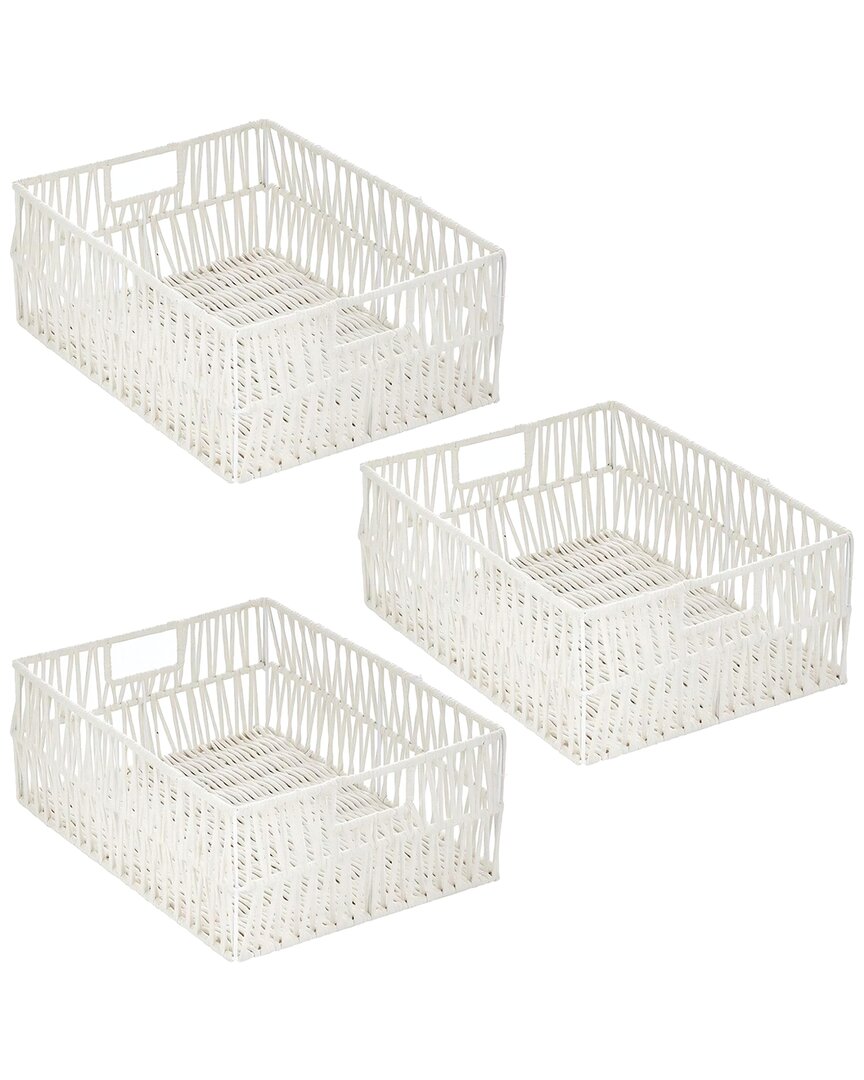 M DESIGN M DESIGN SET OF 6 RUSTIC PANTRY BASKET SET 