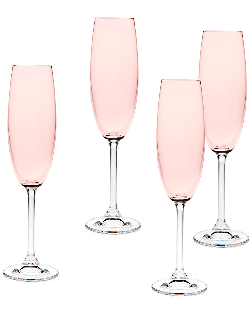 Godinger Meridian 7 Oz. Fluted Champagne Glasses - Set of 4: Champagne  Glasses