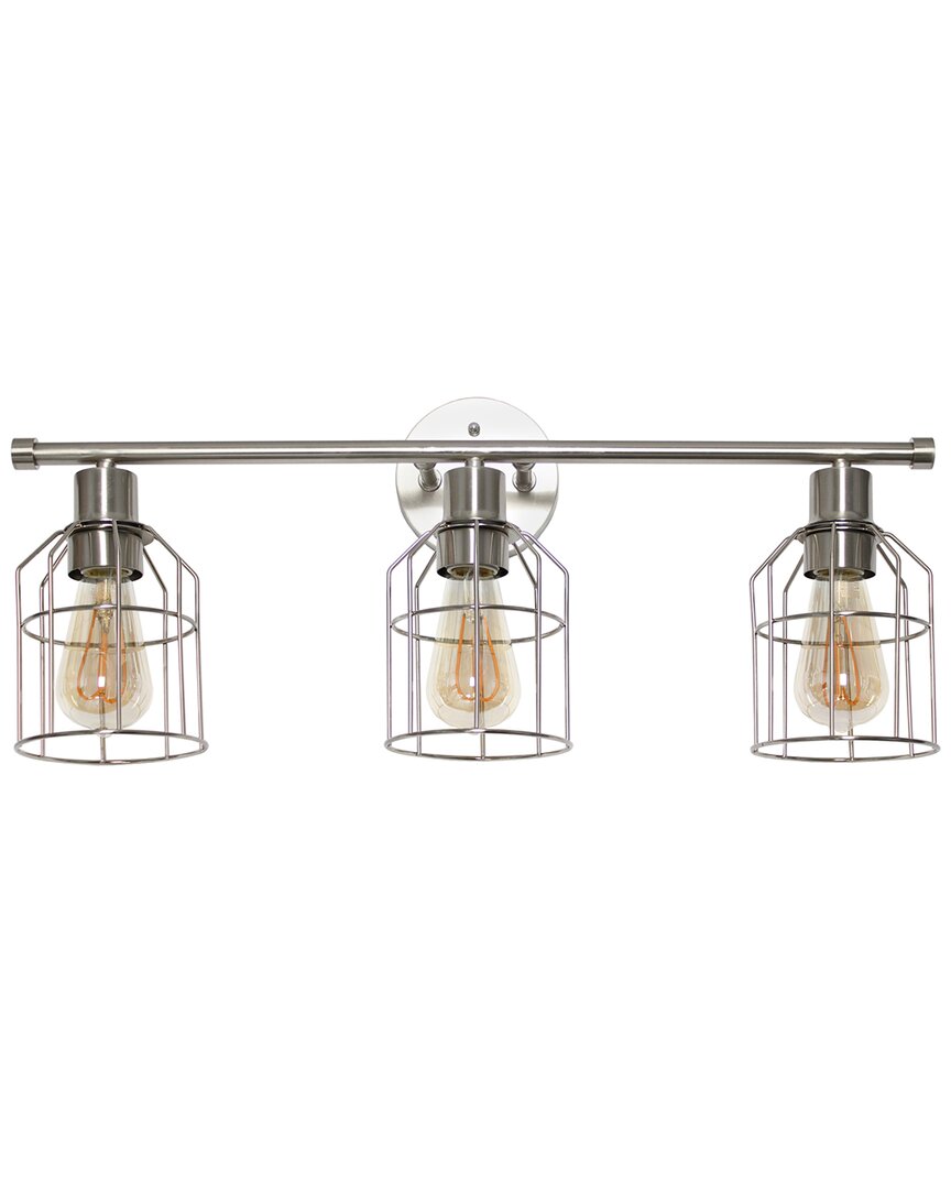 Lalia Home 3-light Industrial Wired Vanity In Metallic