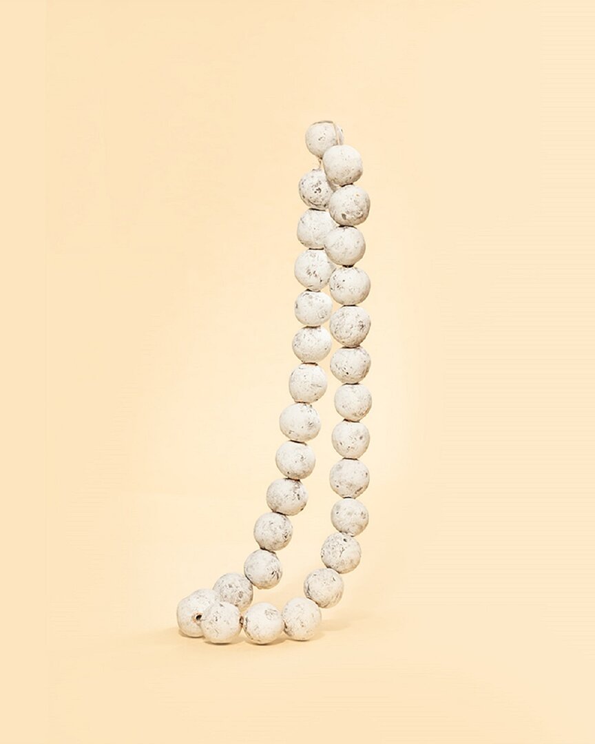 Bidkhome Clay Tabletop Beads In White