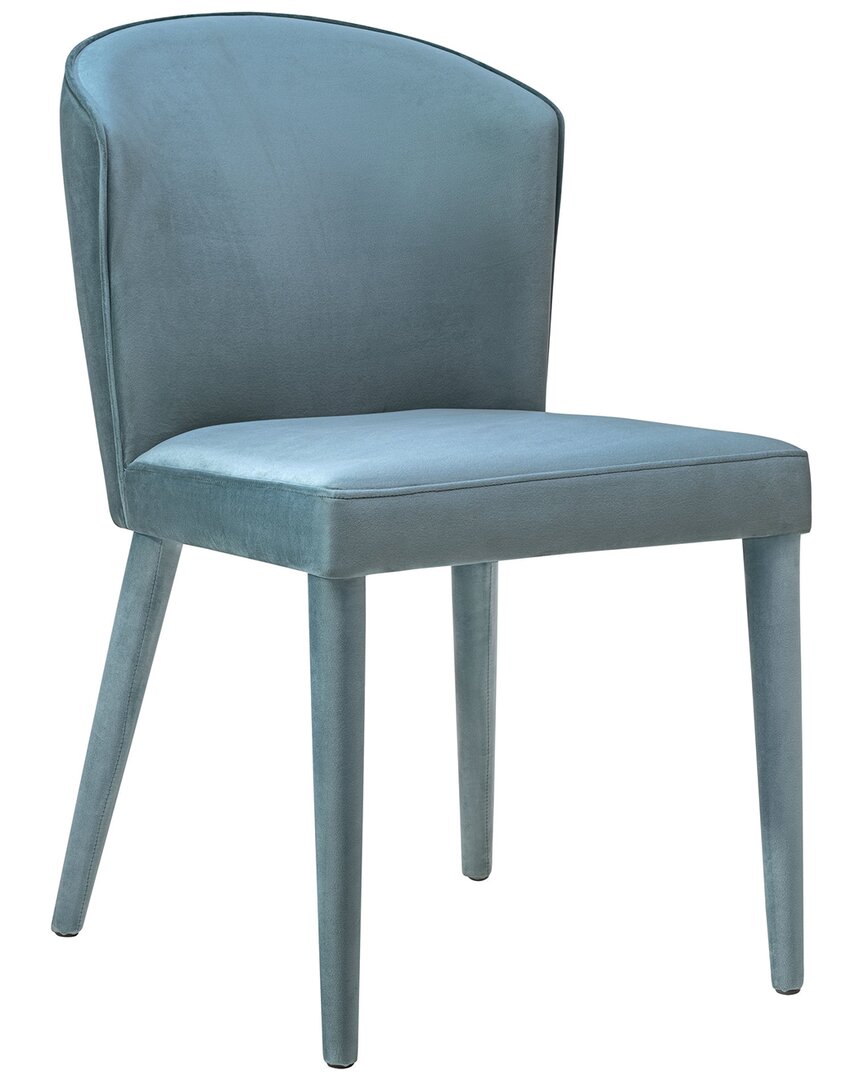 Tov Furniture Metropolitan Velvet Chair In Blue