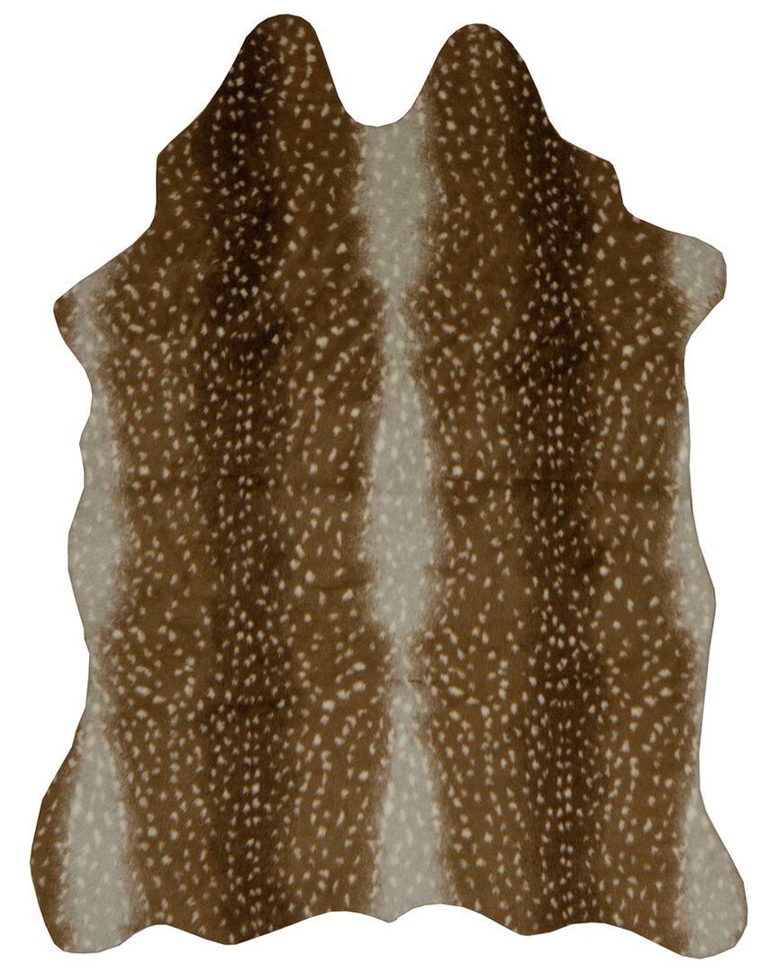 Linon Antelope Design Area Rug In Beige