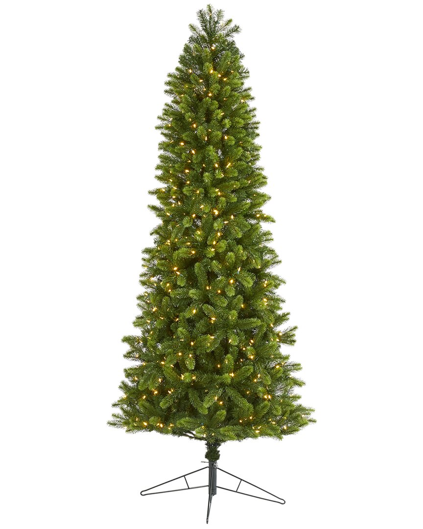 Nearly Natural 8ft. Slim Virginia Spruce Artificial Christmas Tree In Green