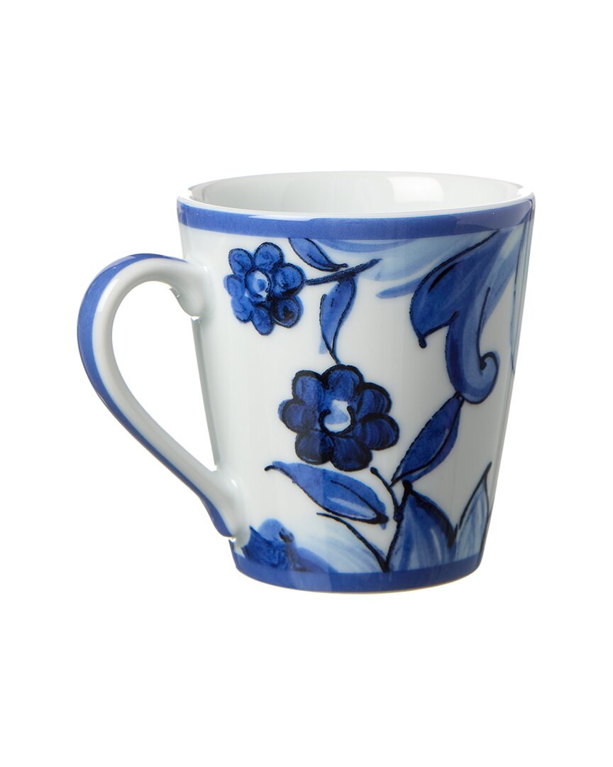 Dolce & Gabbana Blu Mediterraneo Porcelain Mug In Brown