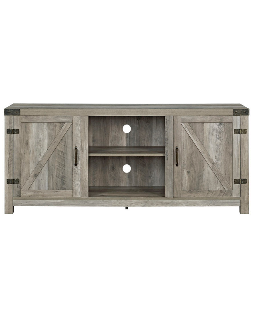 Hewson 58in Farmhose Wood Tv Stand Storage Console