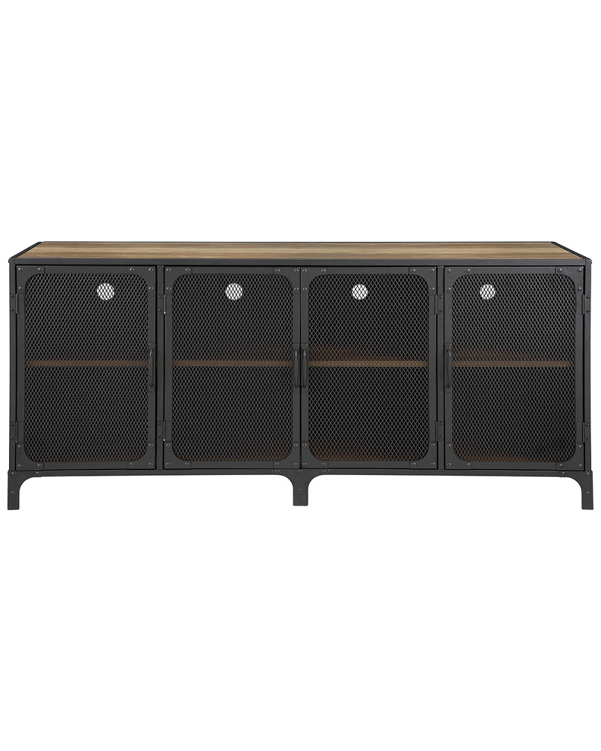 Hewson 60in Industrial Metal Tv Stand Buffet Storage Console ModeSens
