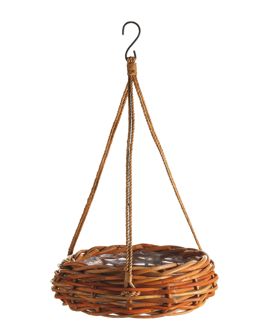 Napa Home & Garden Rattan Hanging Basket In Natural