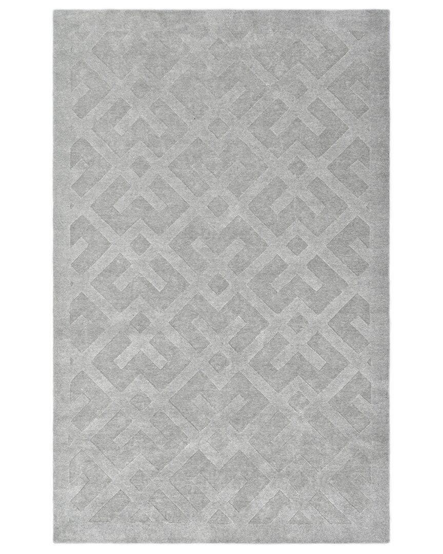 Solo Rugs Modern Hand-loomed Eco-friendly Rug In Gray