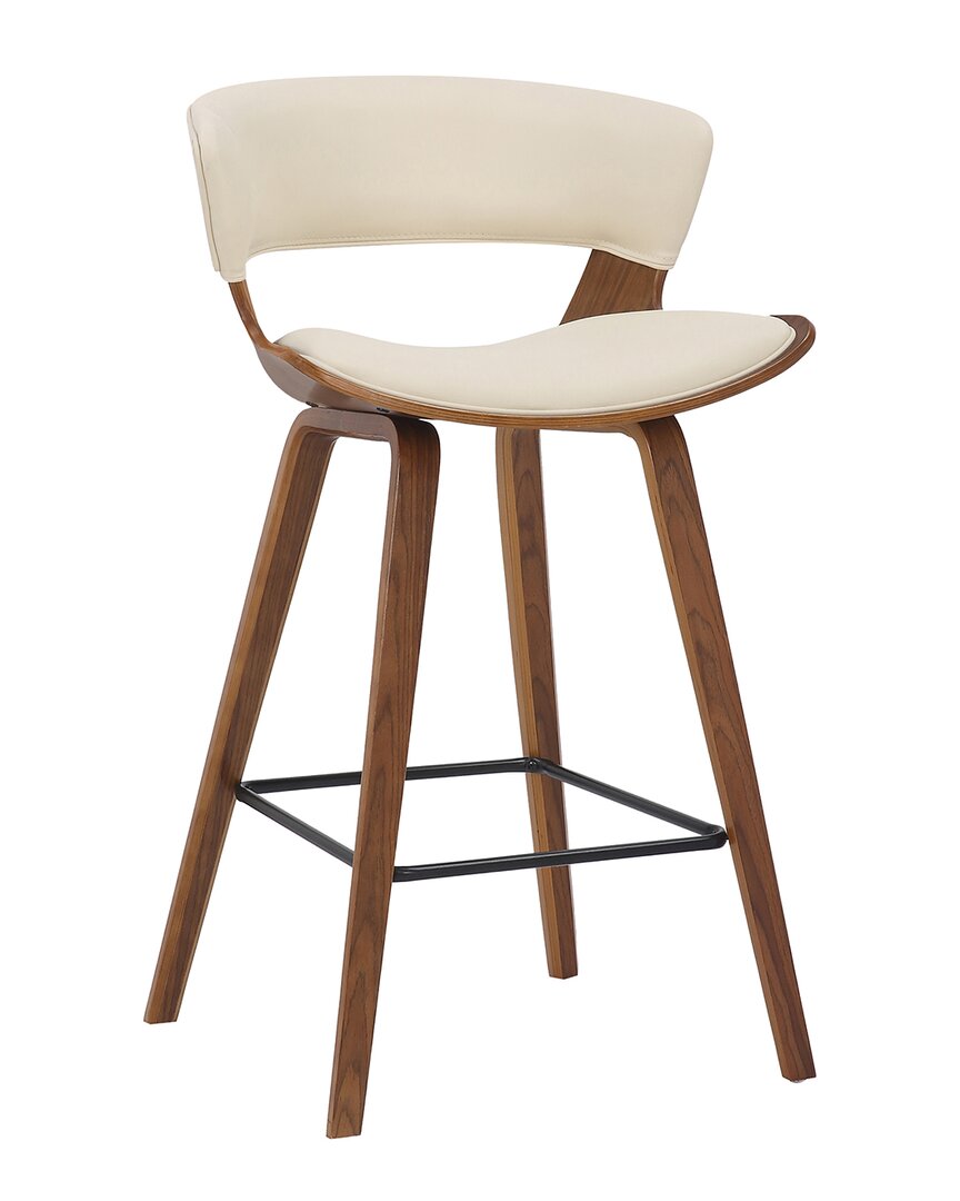 Shop Armen Living Jagger Modern 26in Wood And Counter Height Bar Stool In Cream