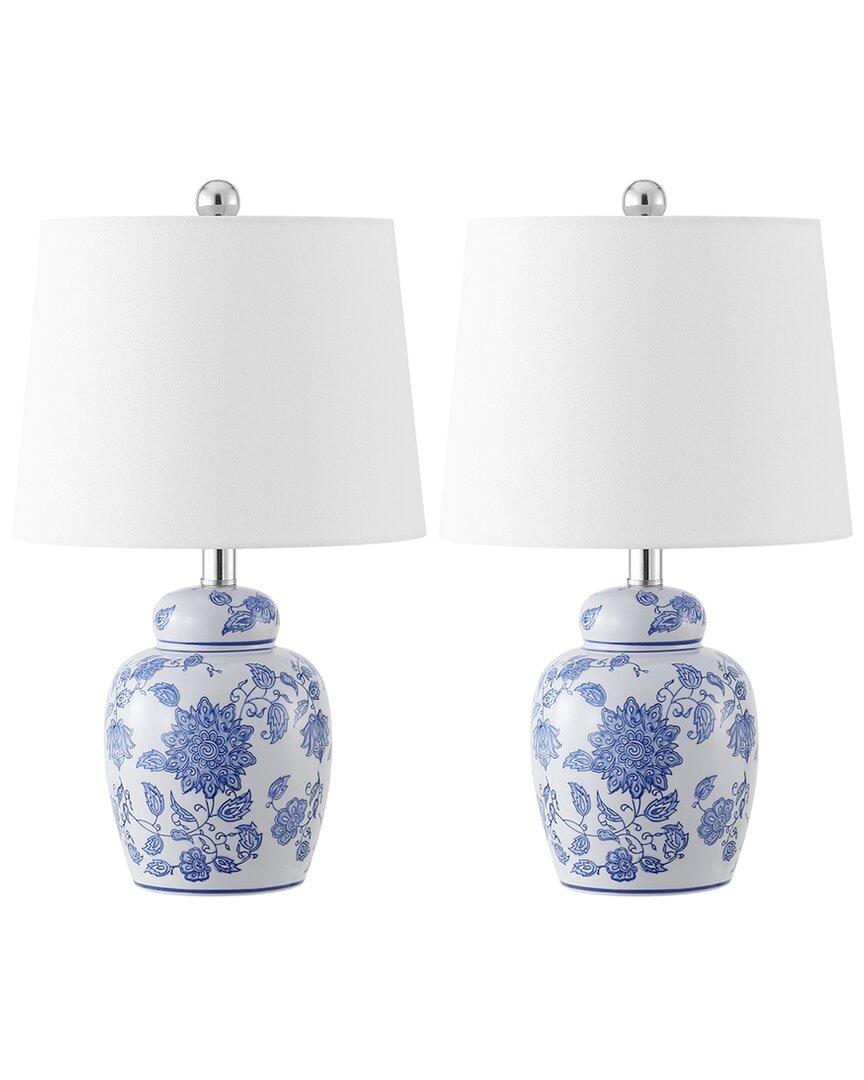 Safavieh Sandra Table Lamp In Blue