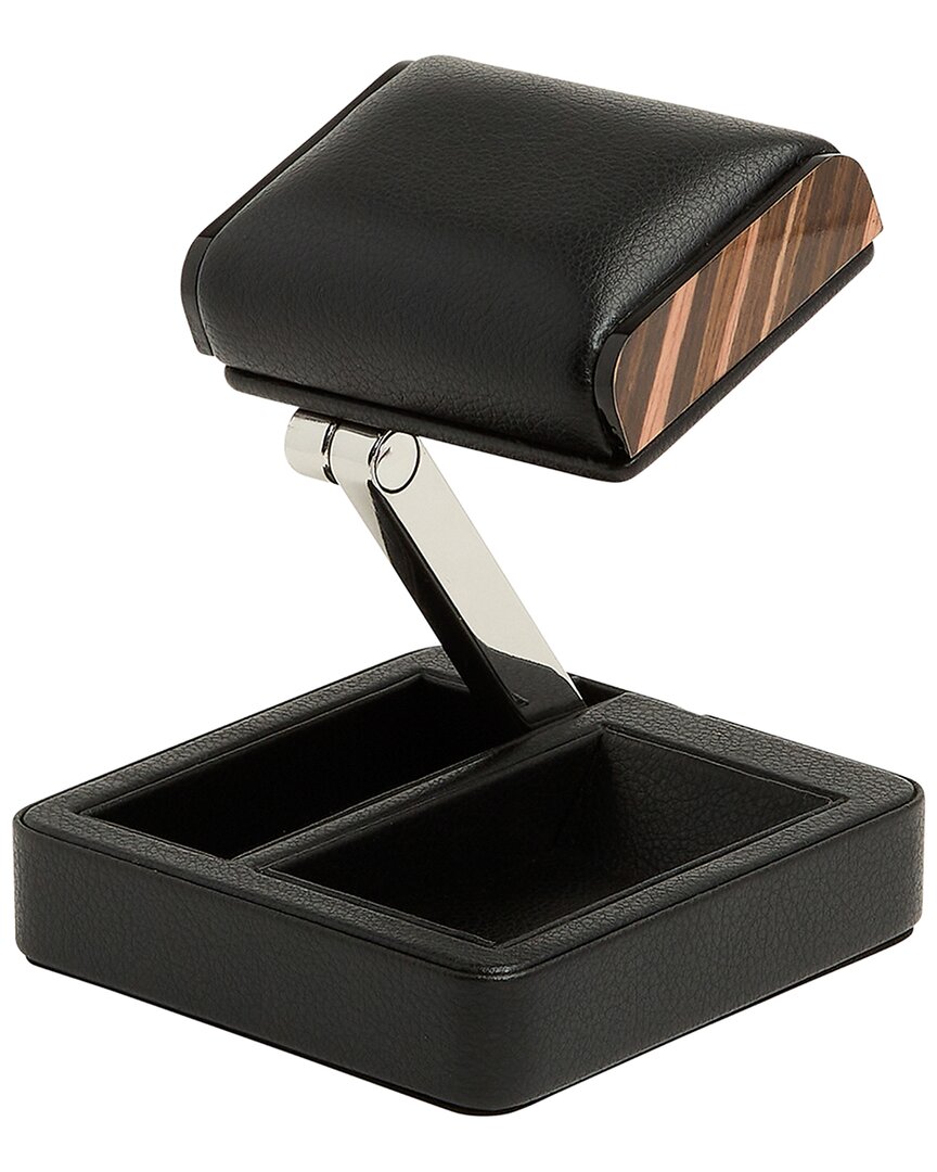 Wolf Roadster Single Travel Watch Stand In Black