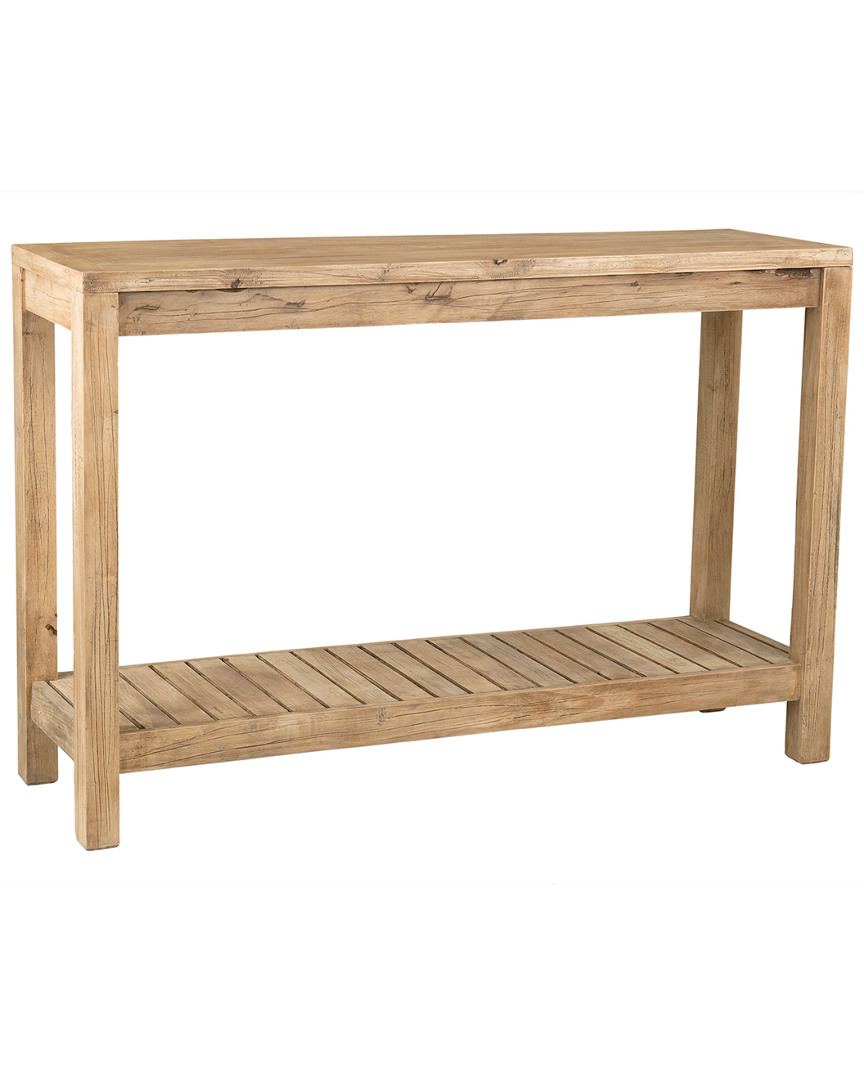 East At Main Quincy Rubberwood Console Table