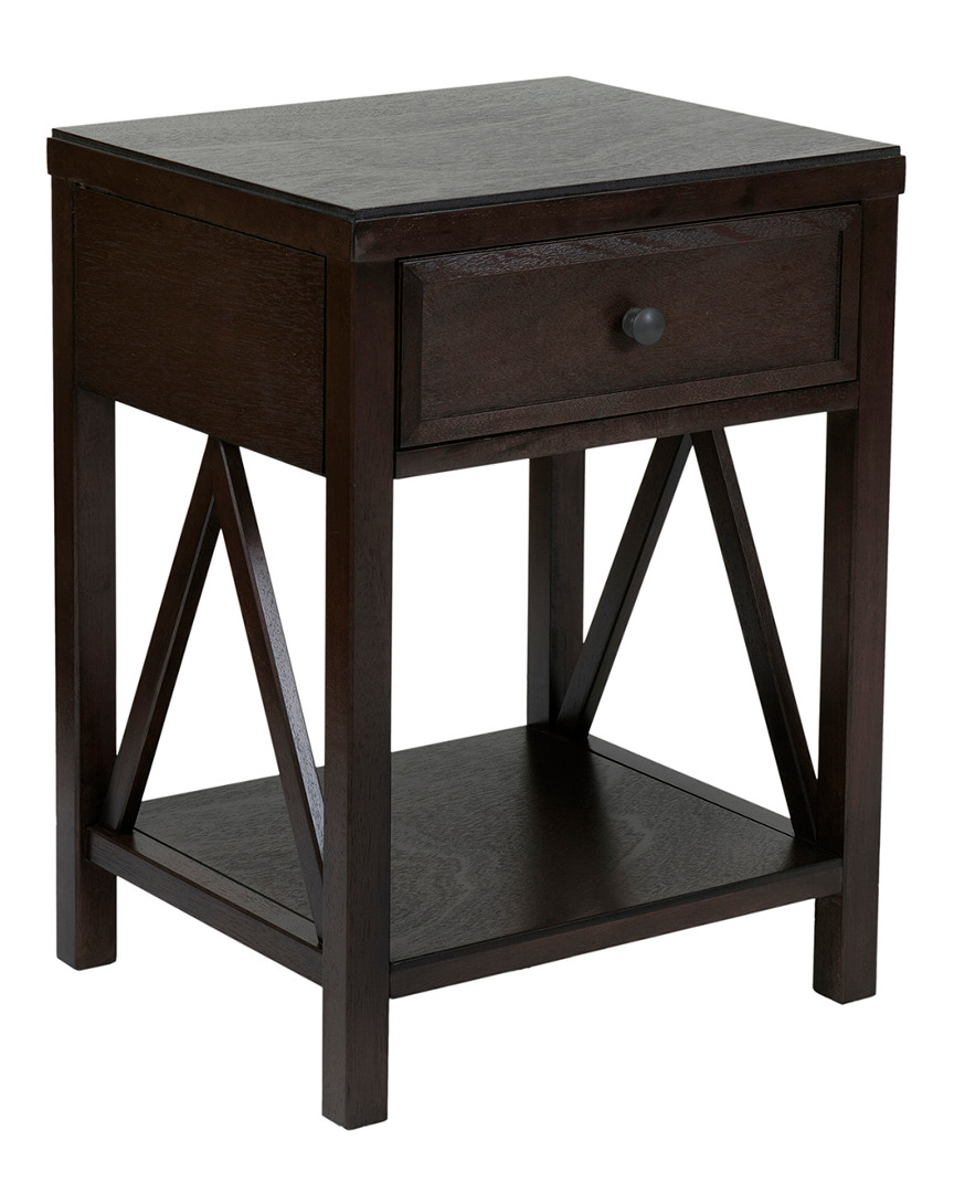 East At Main Wilco Acacia Accent Table
