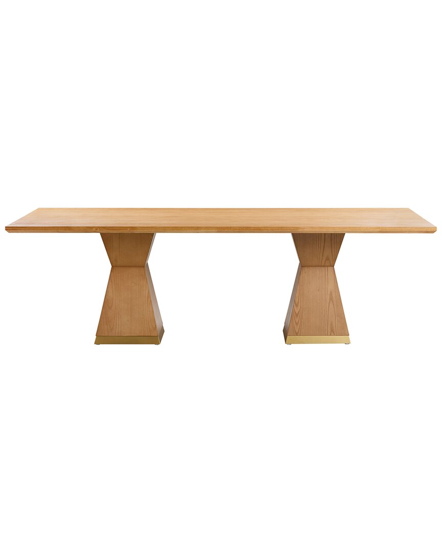 Tov Furniture Nolan Natural Wood Round Dining Table