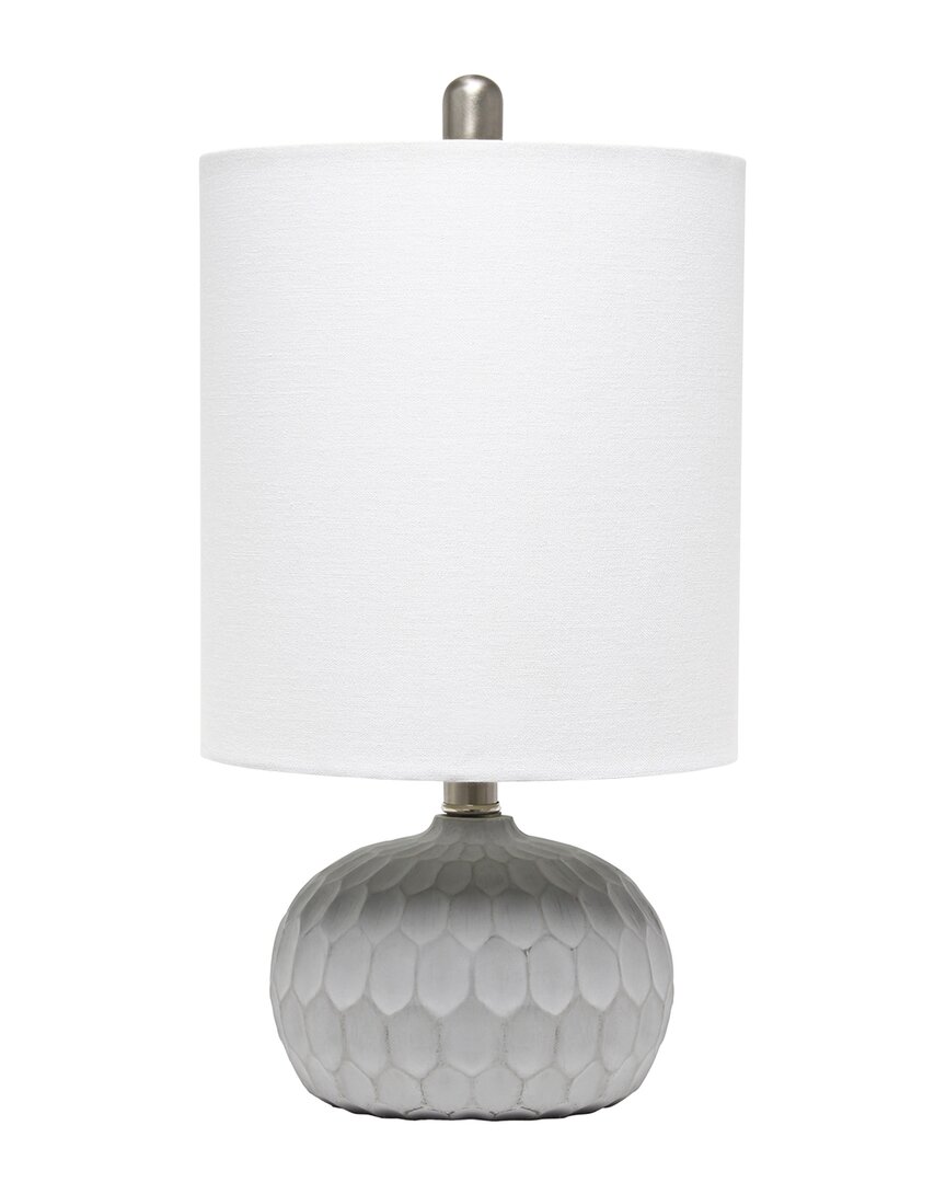 Lalia Home Concrete Thumbprint Table Lamp In Grey