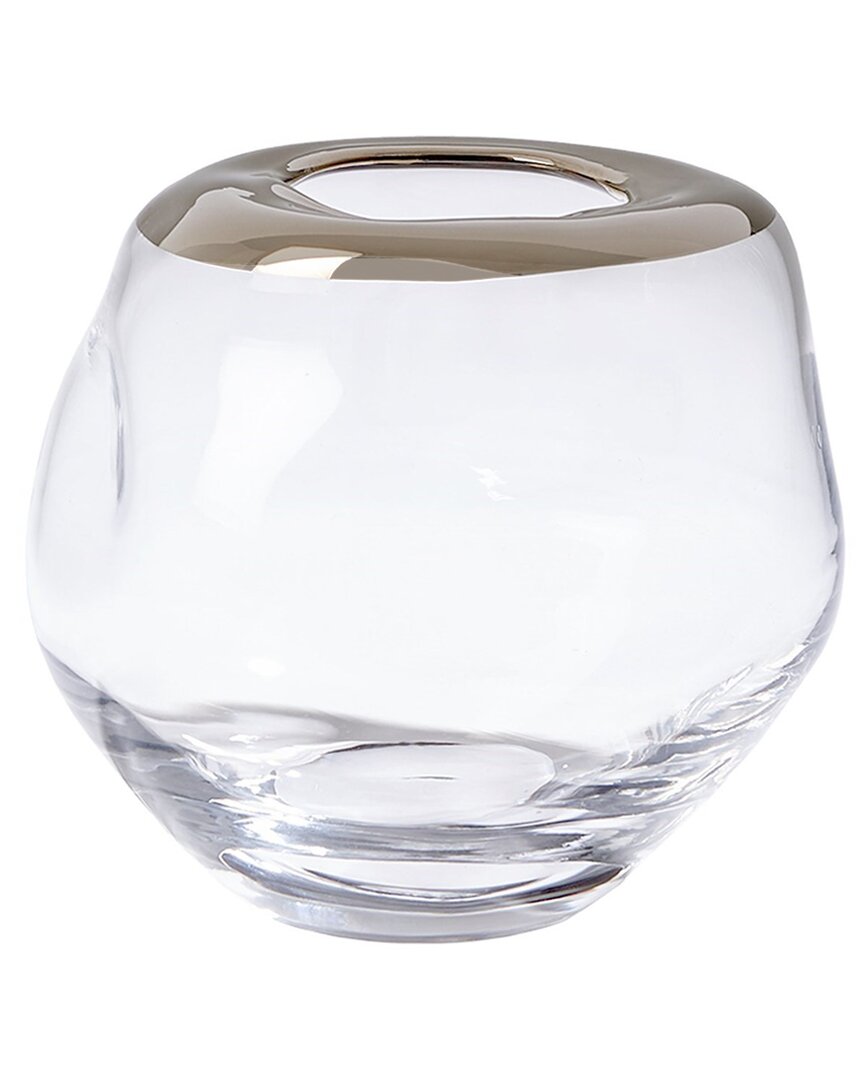 Global Views Organic Formed Vase In Clear