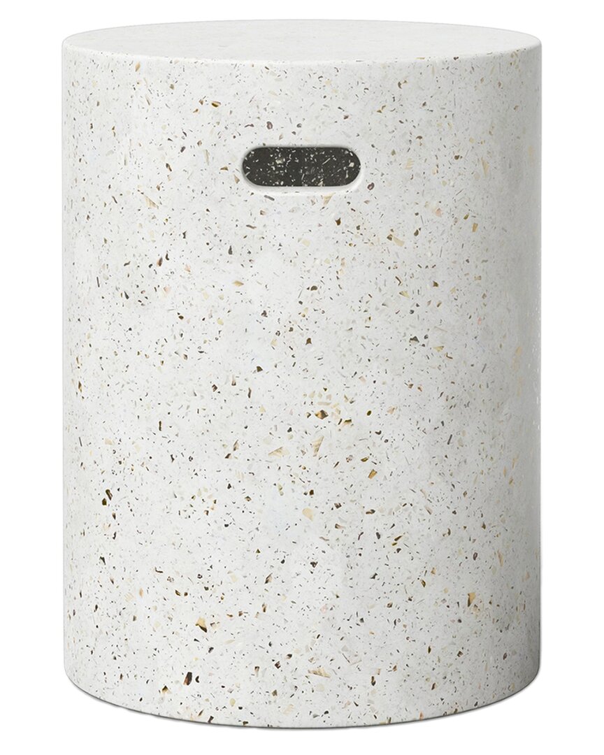 Urbia Mixx Cylinder Stool Ivory Terrazzo