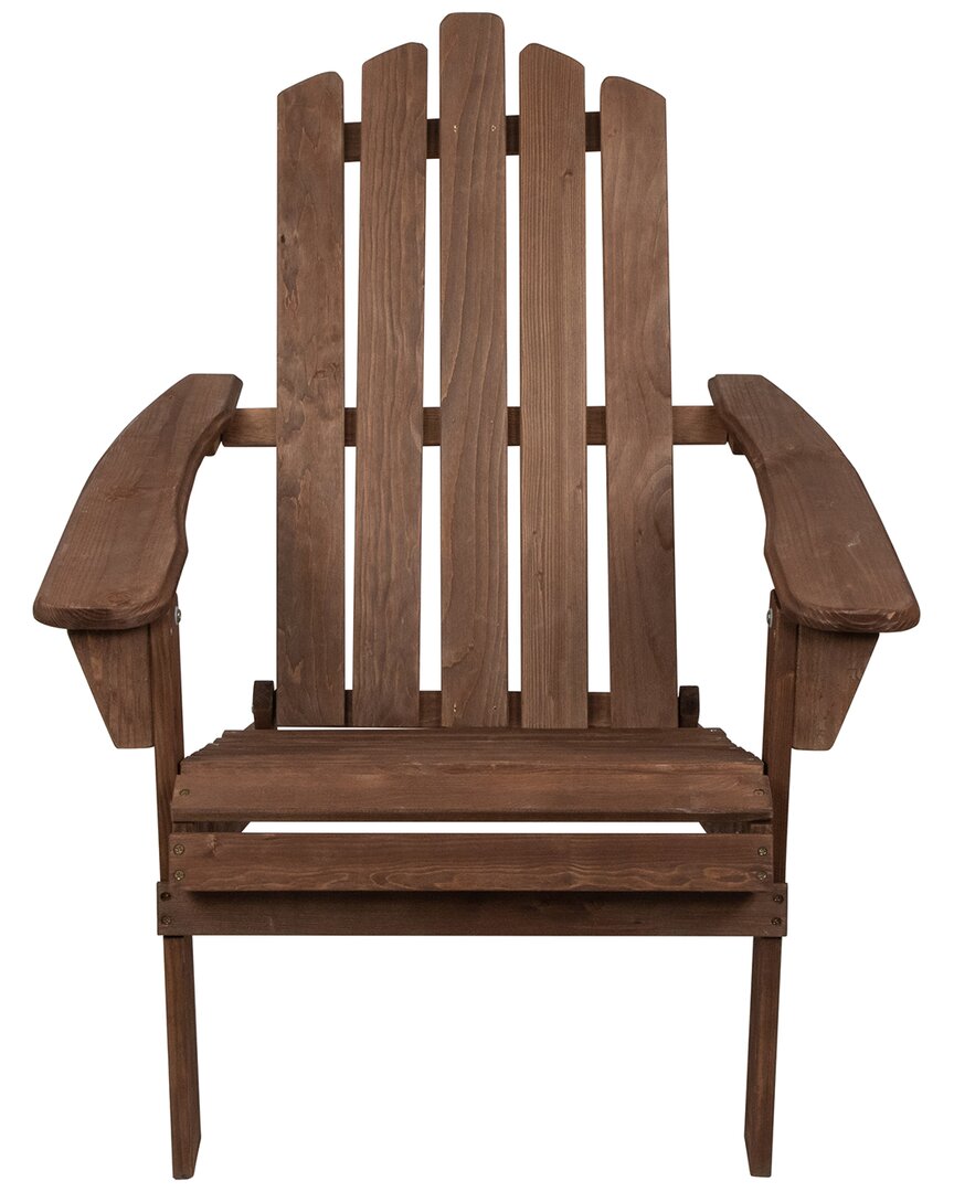Northlight 36in Classic Folding Wooden Adirondack Chair