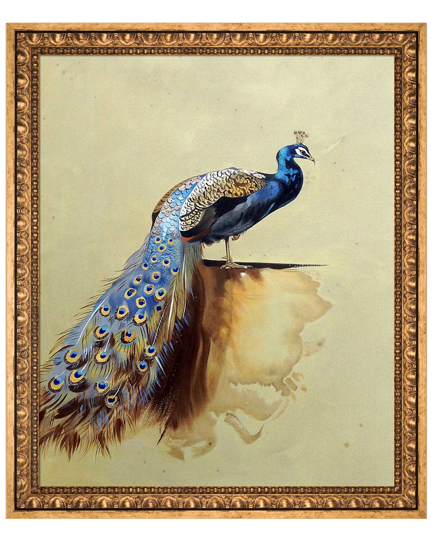 Overstock Art Peacock- Metallic Embellished By Archibald Thorburn