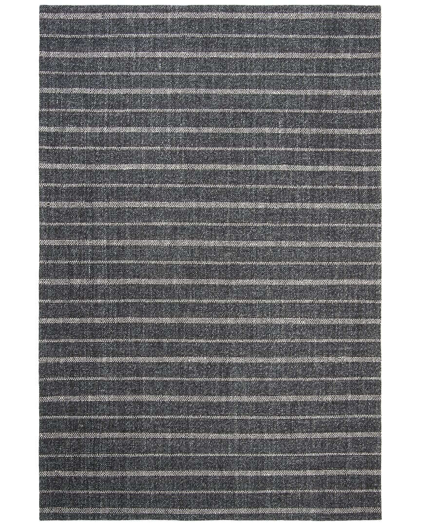Ralph Lauren Lauren Miles Stripe Hand Woven Rug In Charcoal