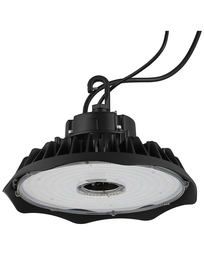 Jonathan Y 200 Watt Indoor/outdoor Motion Sensor Led Ufo Light In Black