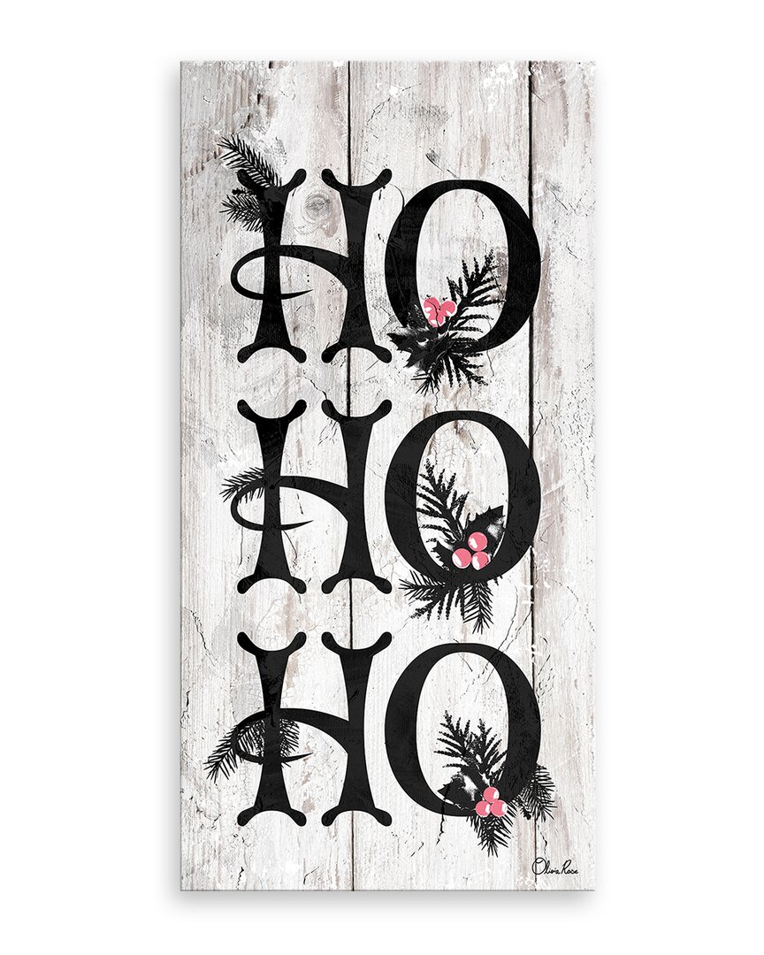 Ready2hangart Ho Ho Ho Canvas Wall Art By Olivia Rose