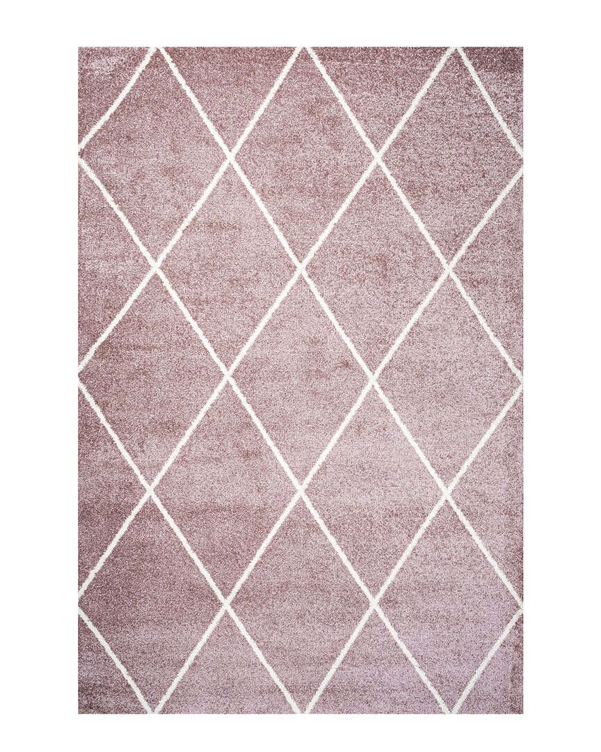 Shop Jonathan Y Supersoft Cole Contemporary Rug In Rose