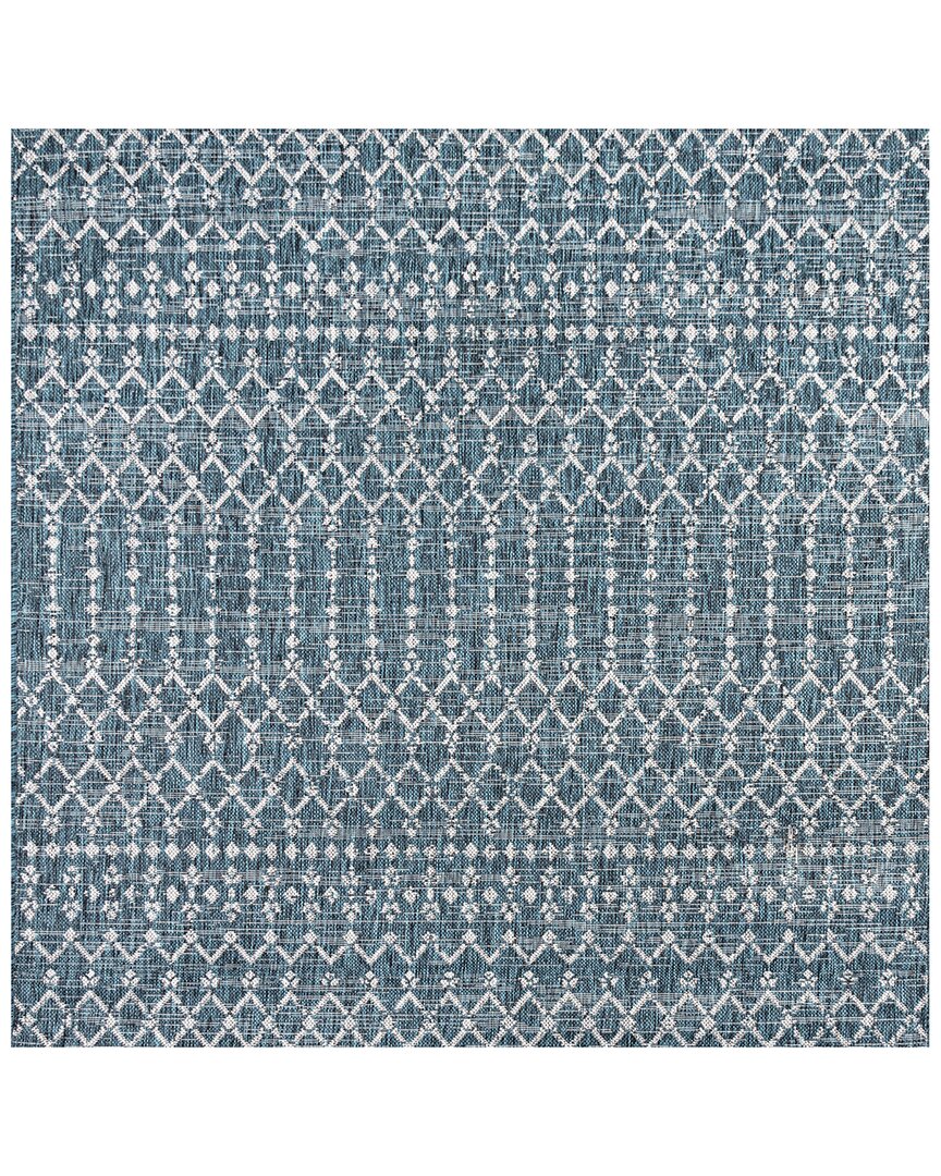 Jonathan Y Santa Monica Ourika Indoor/outdoor Rug In Teal